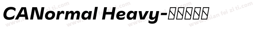 CANormal Heavy字体转换